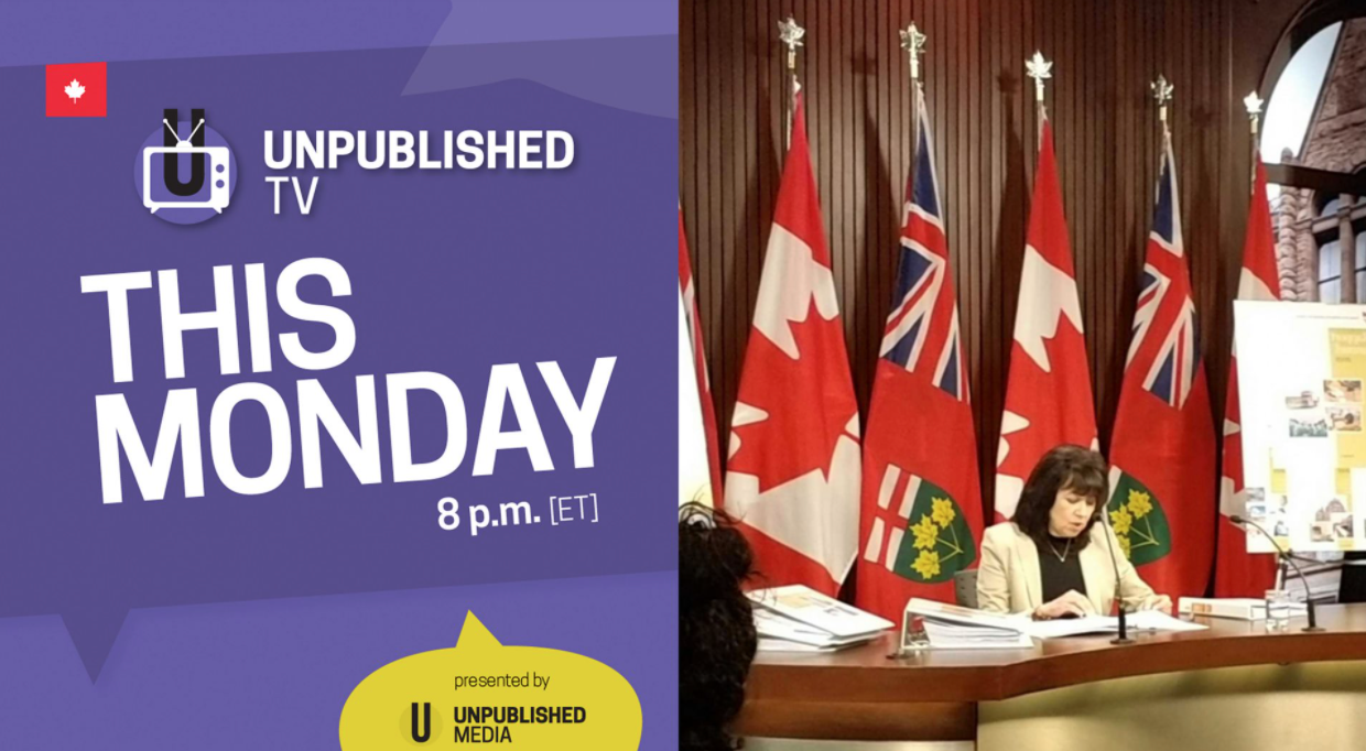 Unpublished.TV with host Ed Hand; Monday's 8 pm ET