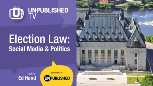 UTV: Election Law--Social Media and politics; Mar 29, 2021