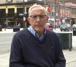 Bob Chiarelli during an interview with CTV News Ottawa after he kicked off his campaign for mayor by registering at the city's elections office Monday, May 2, 2022.