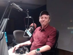 Nick on air with CFRA.  Photo courtesy of Danno Saunt.