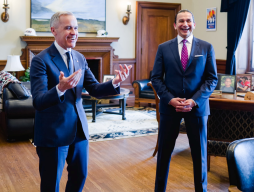 Prime Minister Mark Carney and Manitoba Premier Wab Kinew 