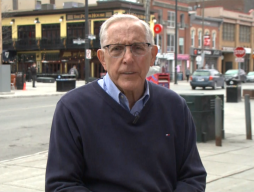 Bob Chiarelli during an interview with CTV News Ottawa after he kicked off his campaign for mayor by registering at the city's elections office Monday, May 2, 2022.