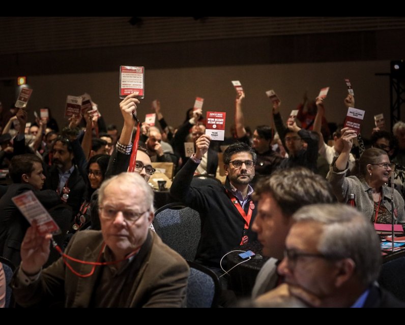 Yasir Naqvi at a Liberal Party public meeting