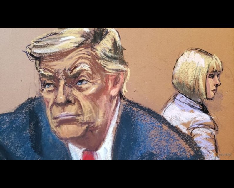 Ralph Nader: Provoking Trump To Defeat Himself Jujitsu Style Illustration of Donald Trump in court for his defamation trial