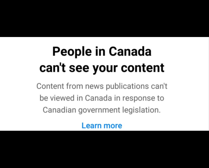 Michael Geist: Why Is Meta Blocking All News Links? Because Bill C-18 Covers All News Outlets People in Canada can't see your content